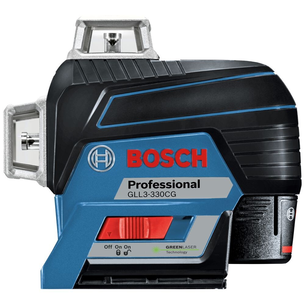 BOSCH, Bosch GLL3-330CG - 12V Max 360⁰ Connected Green-Beam Three-Plane Leveling and Alignment-Line Laser Kit with (1) 2.0 Ah Battery