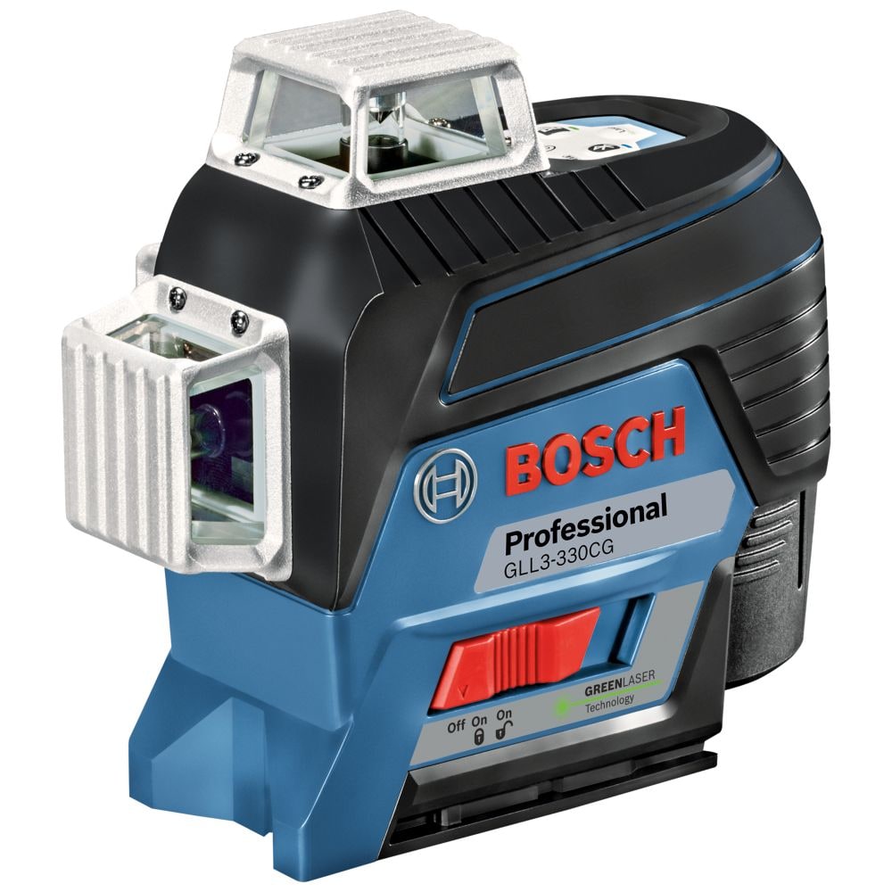 BOSCH, Bosch GLL3-330CG - 12V Max 360⁰ Connected Green-Beam Three-Plane Leveling and Alignment-Line Laser Kit with (1) 2.0 Ah Battery