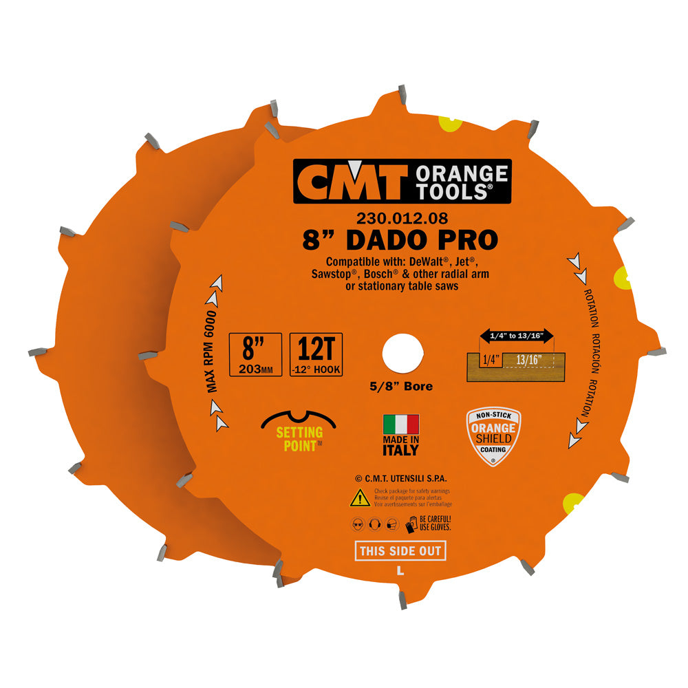 CMT, CMT 230.012.08  -  PRO DADO 8"X12X5/8"