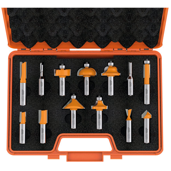 CMT, CMT 800.505.11 - 13pc Router Bit Set - 1/2" Shank