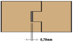 CMT, CMT 800.526.11  -  3PC TONGUE AND GROVE CABINET MAKING SET