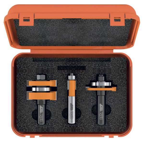 CMT, CMT 800.526.11  -  3PC TONGUE AND GROVE CABINET MAKING SET