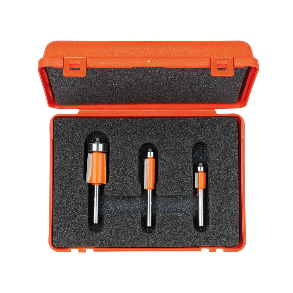 CMT, CMT 806.001.11 3-PIECE FLUSH TRIM BIT SET, 1/4-INCH SHANK