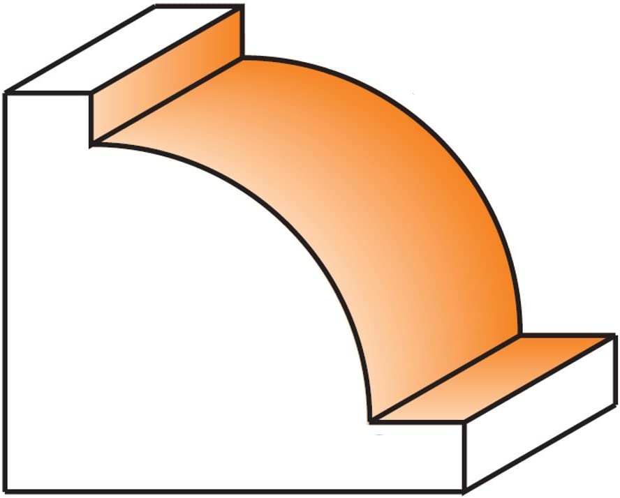 CMT, CMT 827.627.11 Ovolo Bit, 1/2-Inch Radius, 1/2-Inch Shank