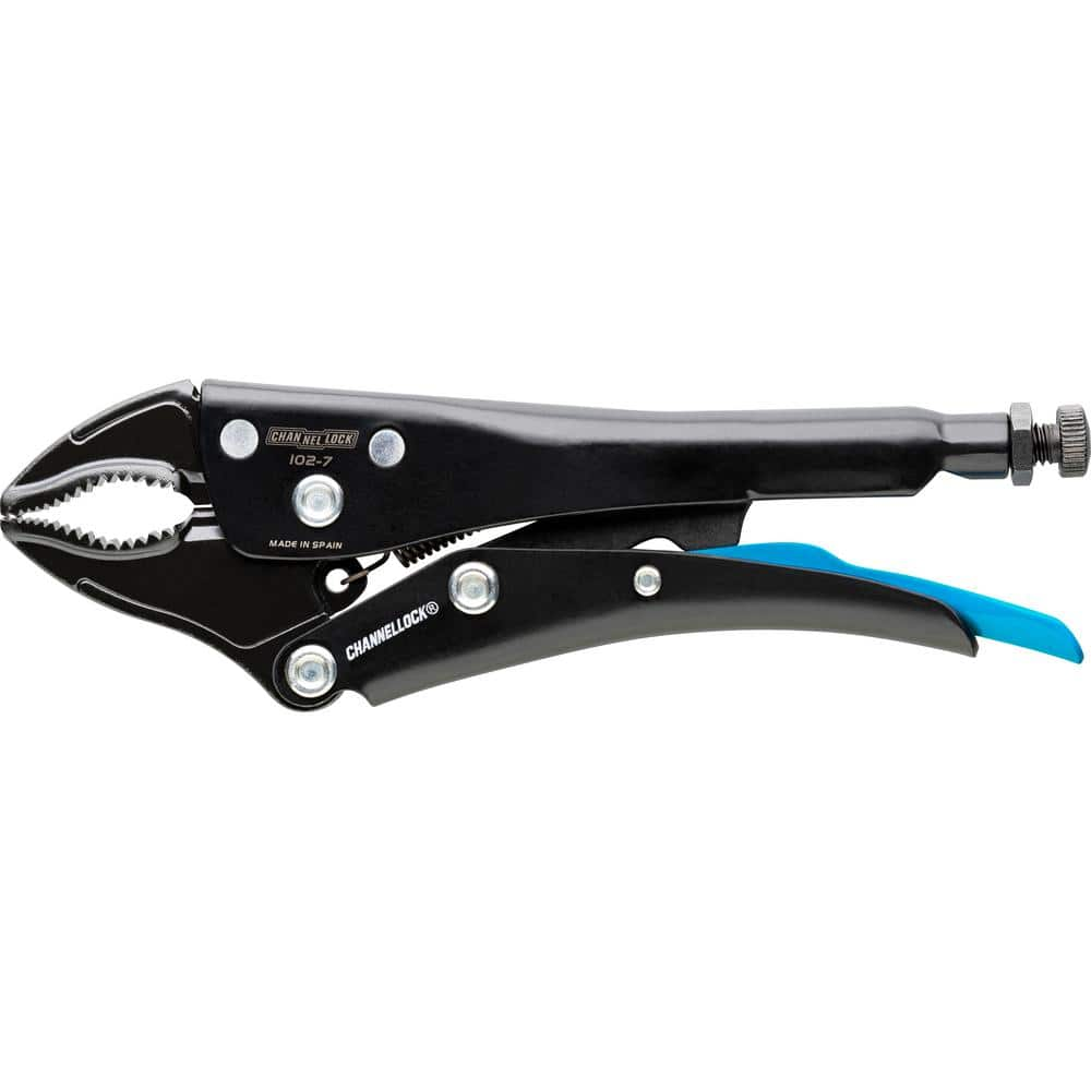 CHANNEL LOCK, Channellock 7 in. Locking Pliers, Curved Jaw