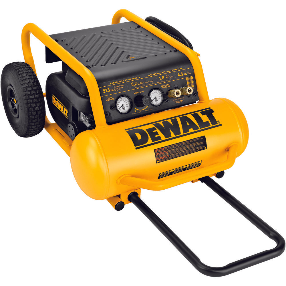 DEWALT, DEWALT D55146 - 1.6 HP CONTINUOUS, 225 PSI, 4.5 GALLON COMPRESSOR