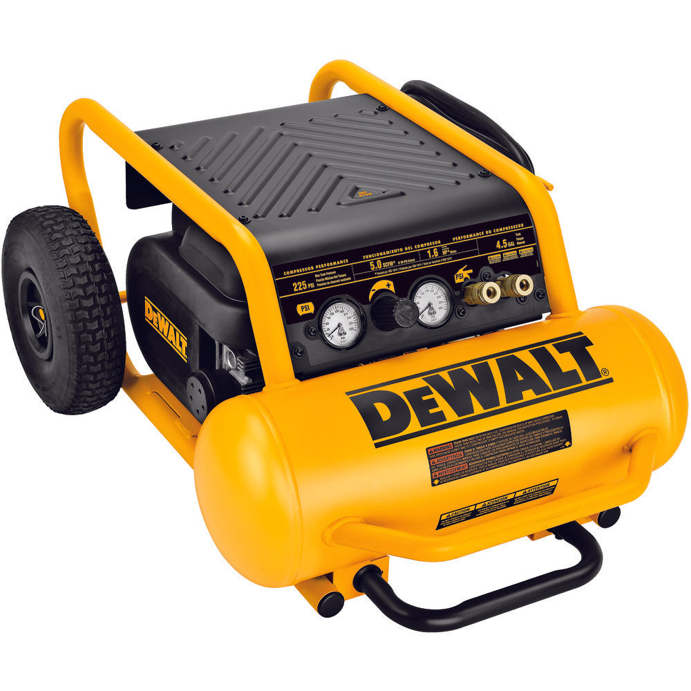 DEWALT, DEWALT D55146 - 1.6 HP CONTINUOUS, 225 PSI, 4.5 GALLON COMPRESSOR