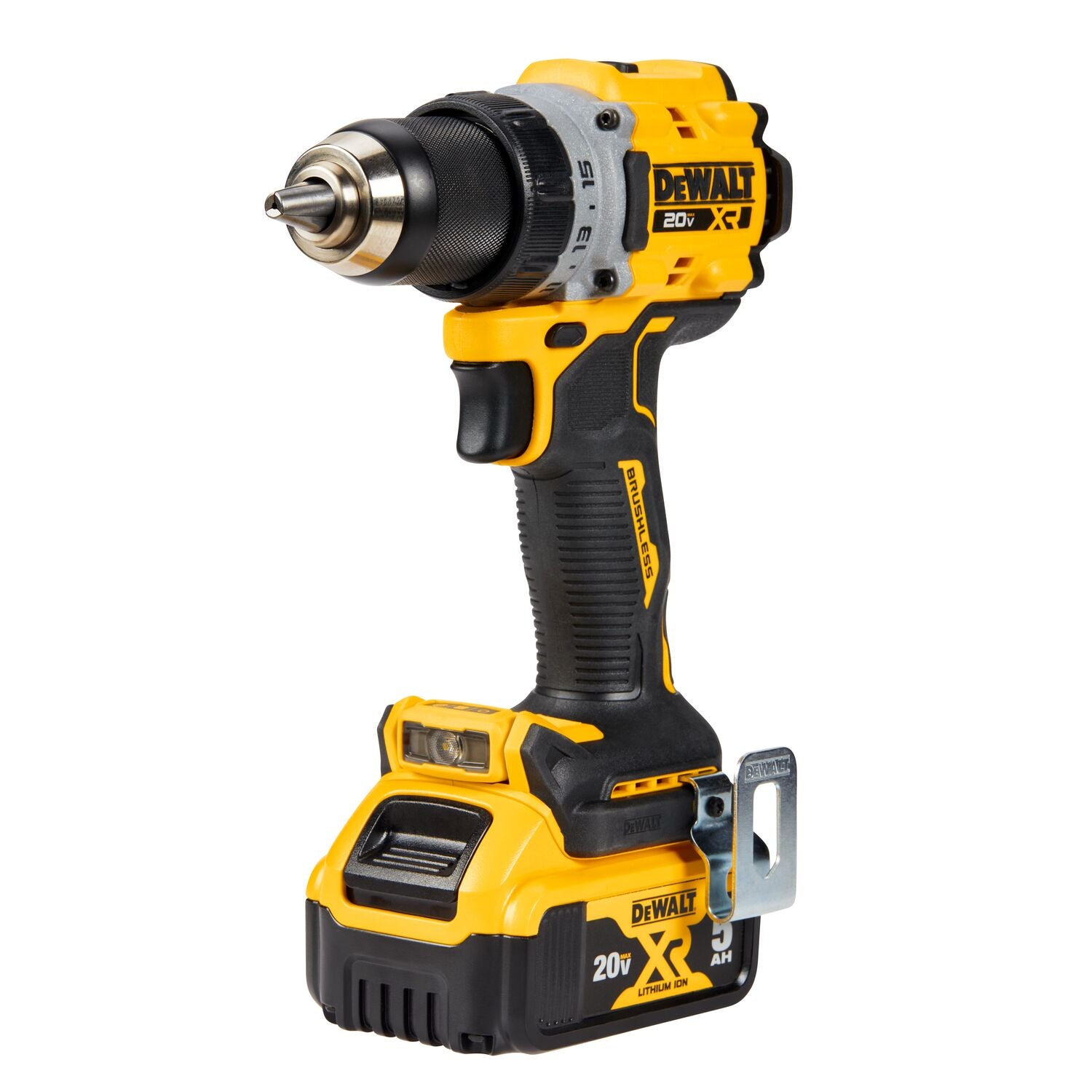 DEWALT, DEWALT DCD800P1 20V MAX* XR® Brushless Cordless 1/2 in. Drill/Driver Kit