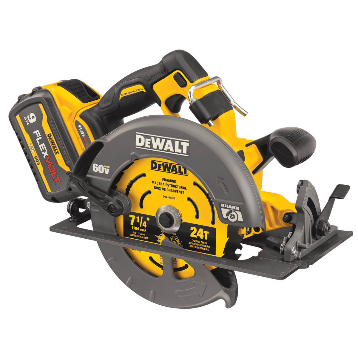 DEWALT, DEWALT - DCS578X1 - FLEXVOLT® 60V MAX* BRUSHLESS 7-1/4 IN. CORDLESS CIRCULAR SAW WITH BRAKE KIT