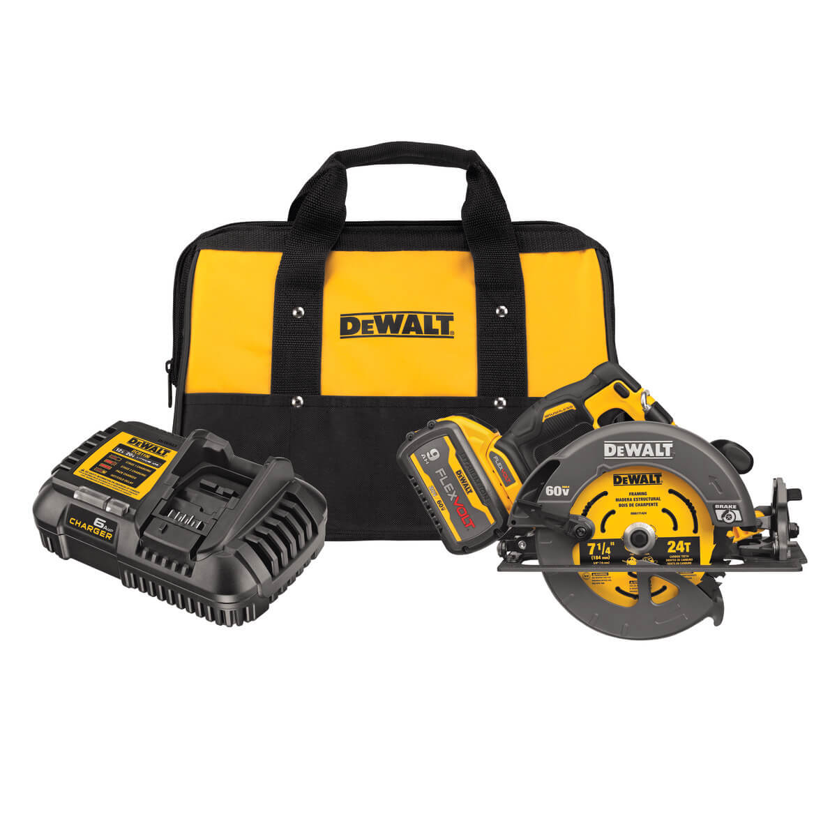 DEWALT, DEWALT - DCS578X1 - FLEXVOLT® 60V MAX* BRUSHLESS 7-1/4 IN. CORDLESS CIRCULAR SAW WITH BRAKE KIT