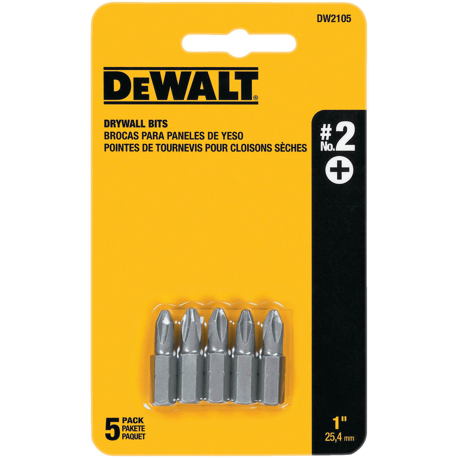 DEWALT, DEWALT DW2105 #2 Drywall Bit Tip (5-Pack)