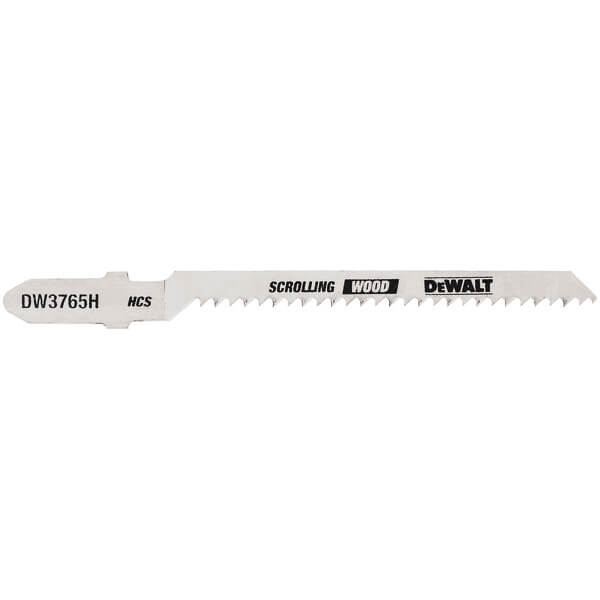 DEWALT, DEWALT DW3765H - 3" 12TPI Trim/Coping HCS T-Shank Jig Saw Blade (5-Pack)