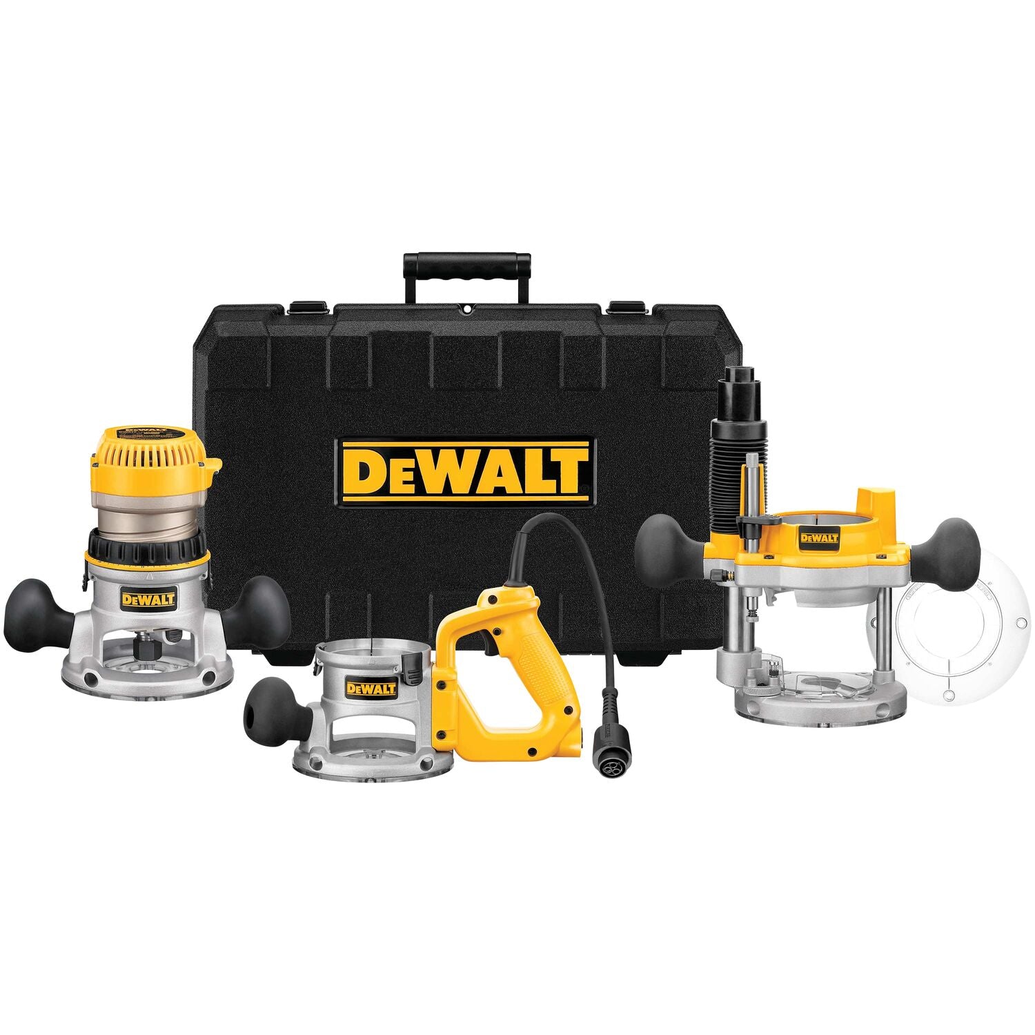 DEWALT, DEWALT DW618B3 2-1/4 HP (maximum motor HP) Three Base Router Kit