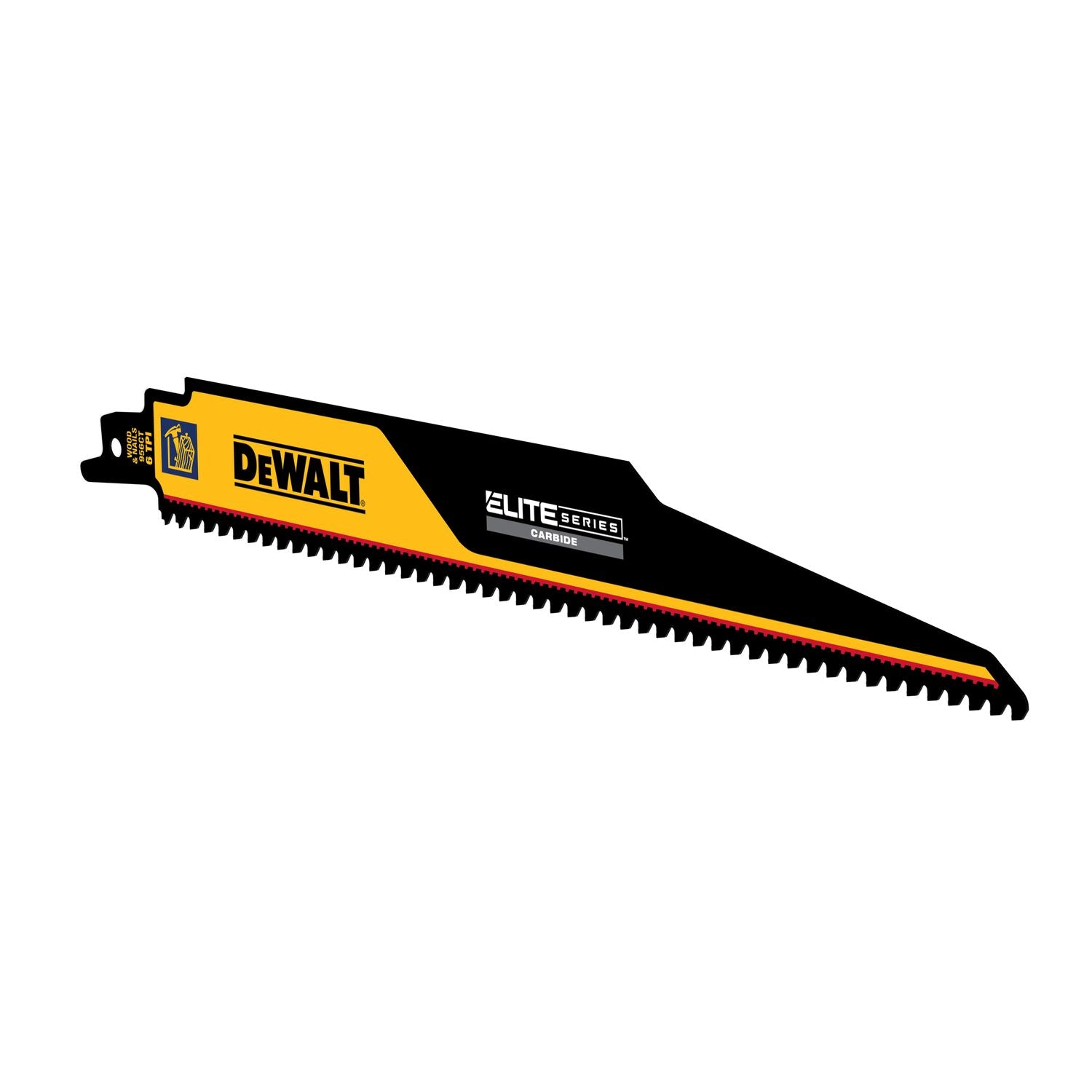 DEWALT, DEWALT DWAR956CT-1 ELITE SERIES 1-PACK CARBIDE TIPPED 9-IN 6-TPI DEMOLITION RECIPROCATING SAW BLADE