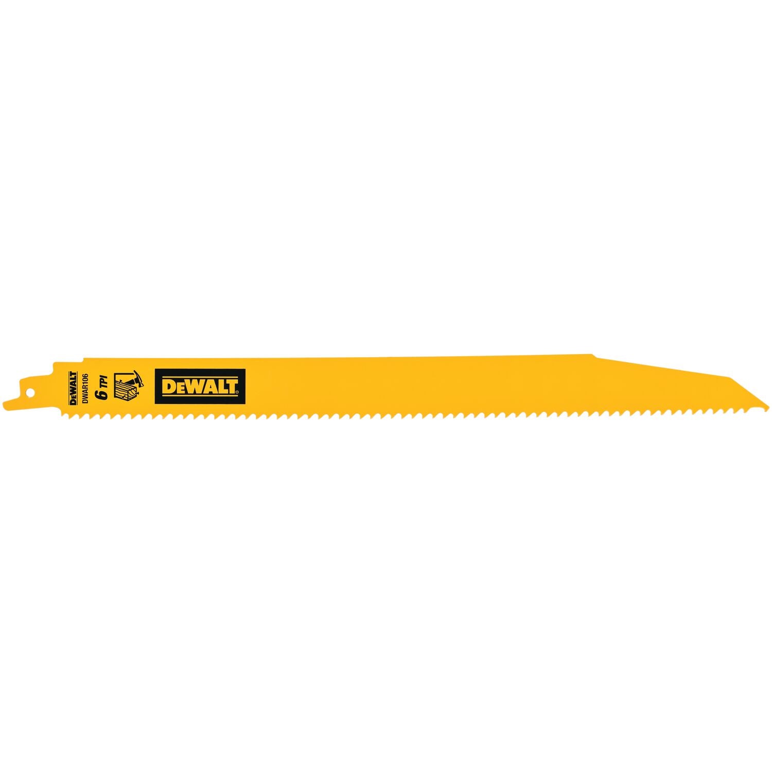 DEWALT, DeWALT - DWAR106 - 5-Pack 12-in 6-TPI Demolition Reciprocating Saw Blade