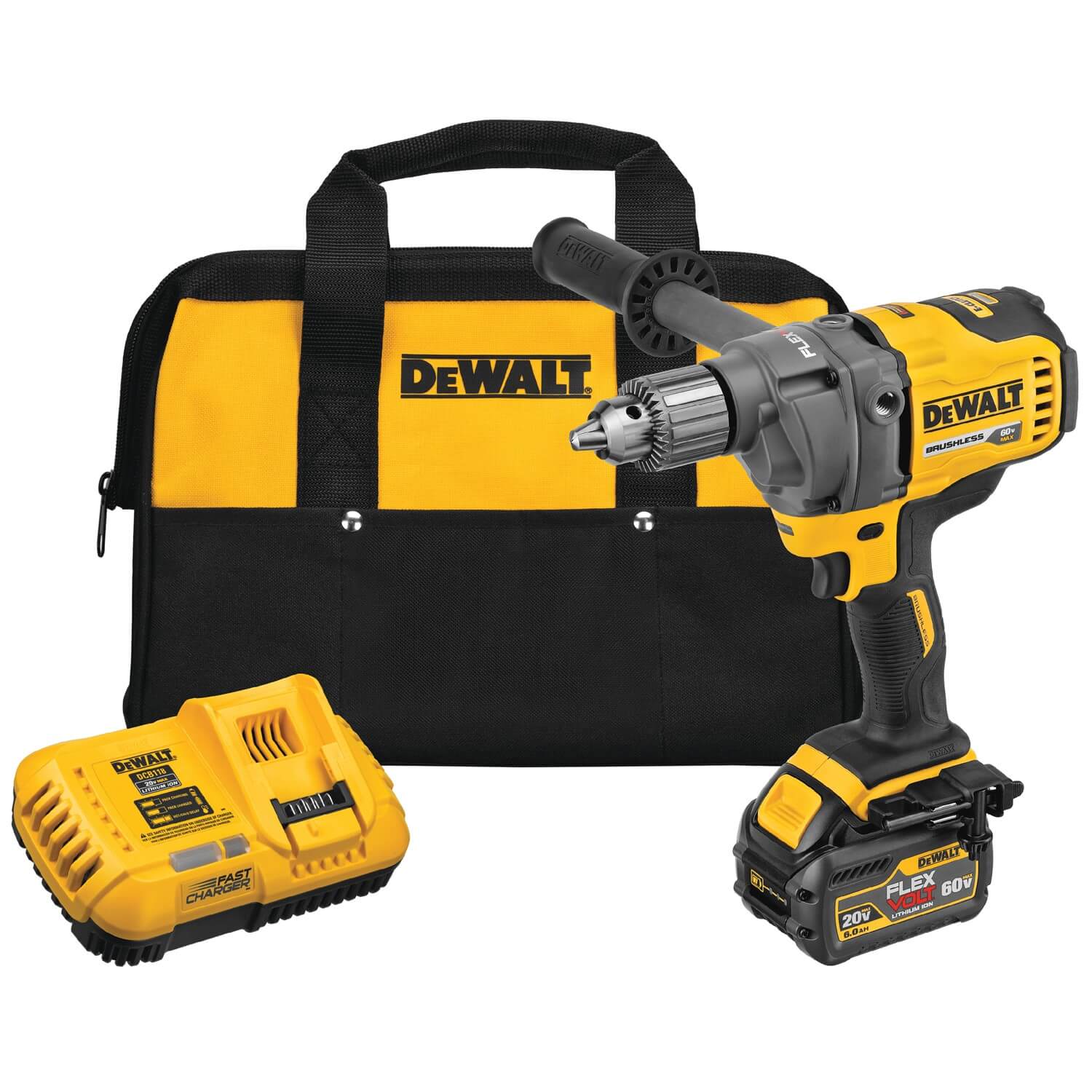 DEWALT, Dewalt DCD130T1 60V MAX* MIXER/DRILL WITH E-CLUTCH® SYSTEM Kit