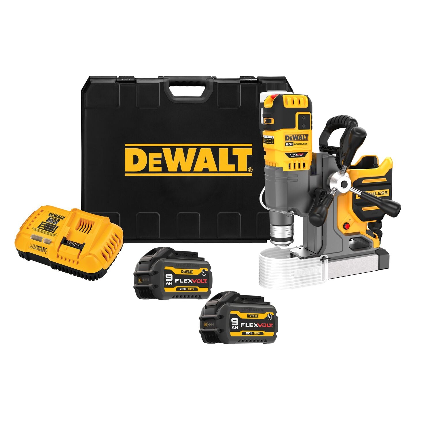 DEWALT, Dewalt DCD1623GX2 20V MAX* Brushless Cordless 2 in. Magnetic Drill Press with FLEXVOLT ADVANTAGE™ Kit