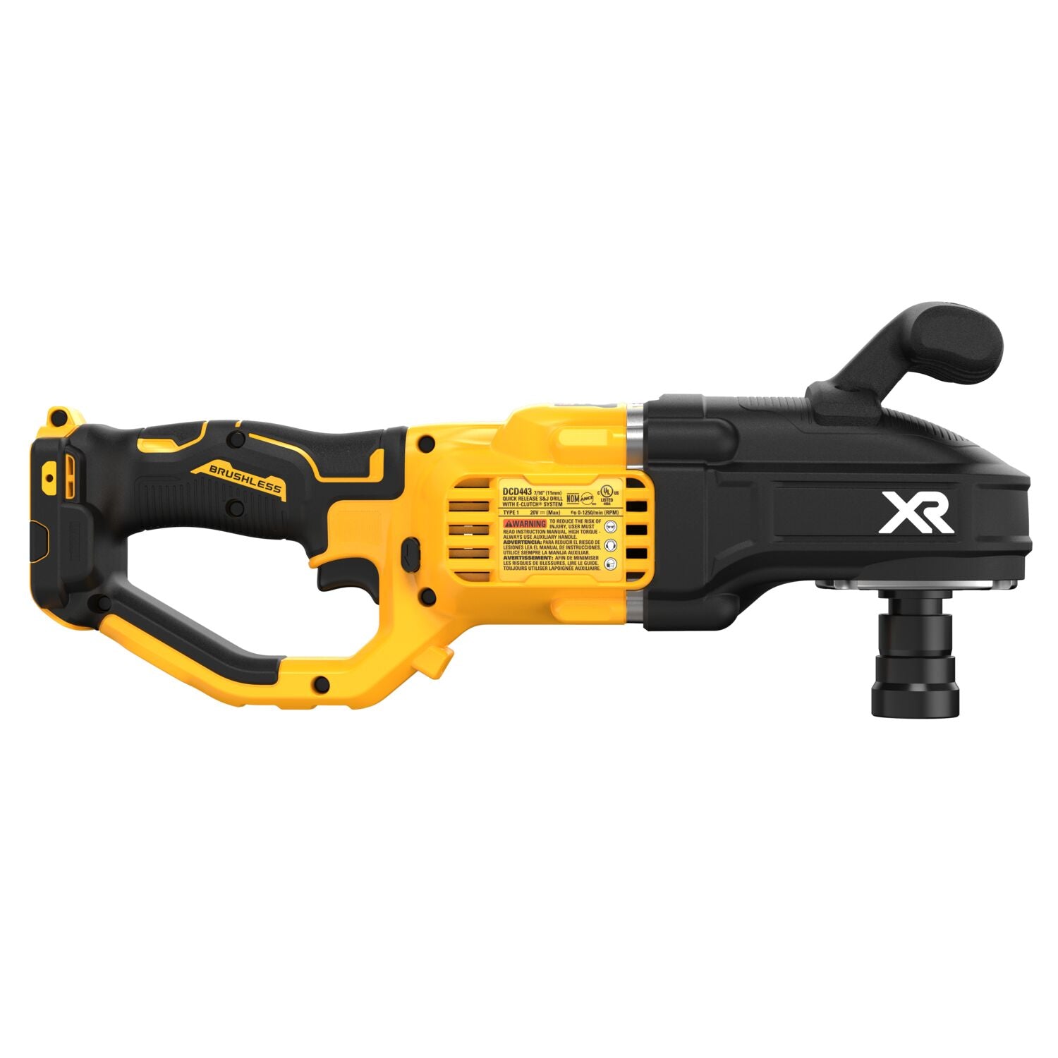 DEWALT, Dewalt DCD443B 20V MAX* XR® Brushless Cordless 7/16 in Compact Quick Change Stud and Joist Drill With POWER DETECT™ (Tool Only)