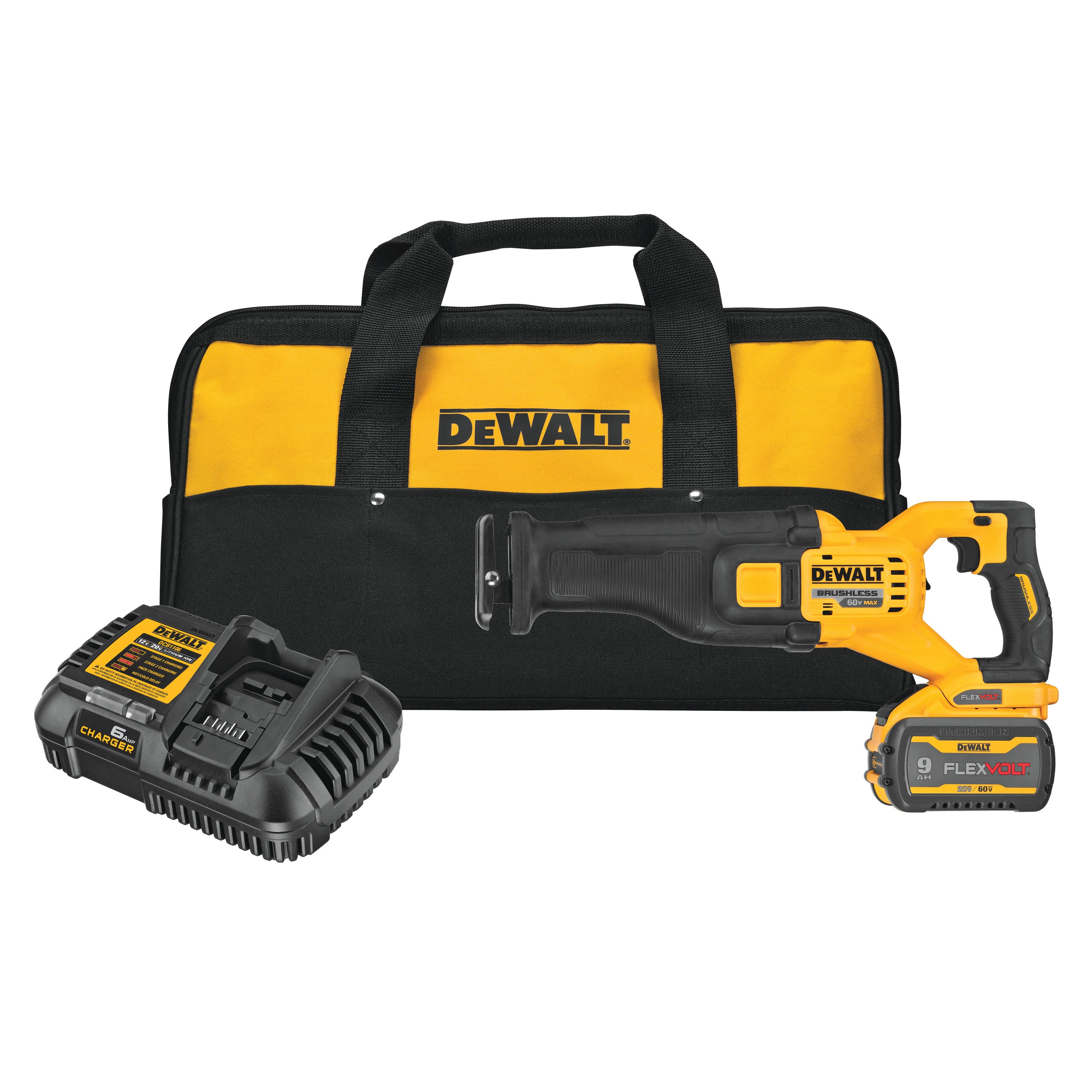 DEWALT, Dewalt DCS389X1  -  Gen 2 - 60V  BRUSHLESS RECIPROCATING SAW KIT (1  DCB609)