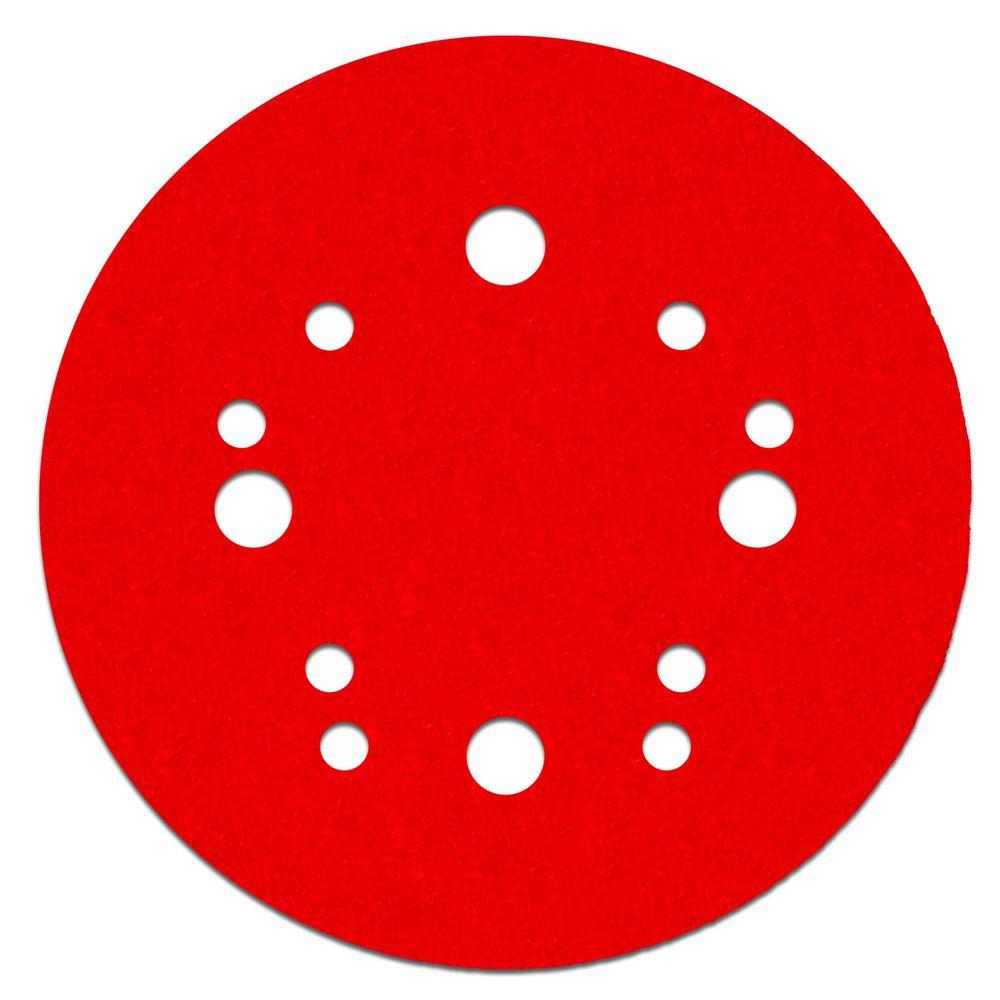 FREUD, Diablo DCD050120H04G 5 in. 120-Grit Universal Hole Random Orbital Sanding Disc (4-Pack)