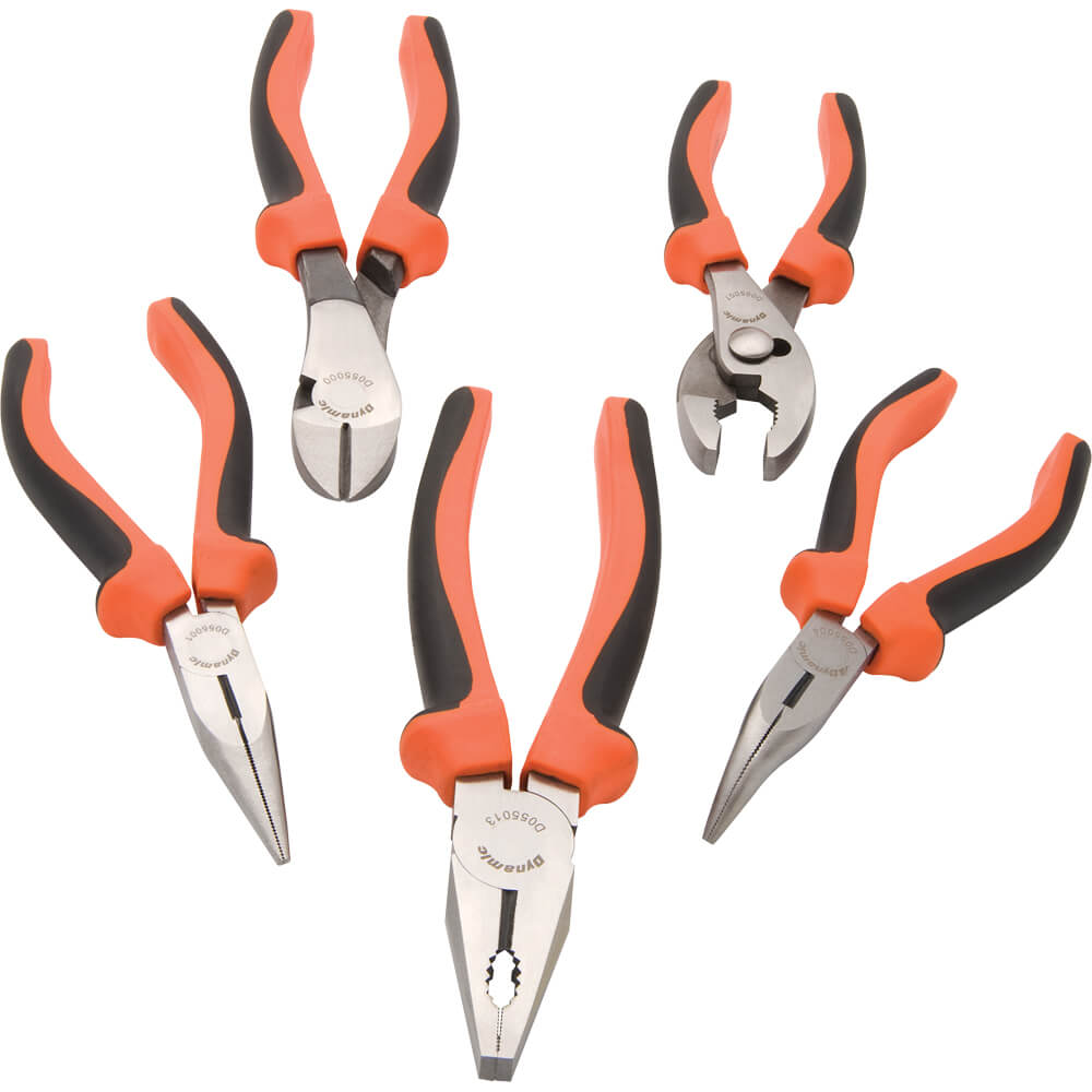 DYNAMIC, Dynamic 5pc Comfort Handle Pliers Set