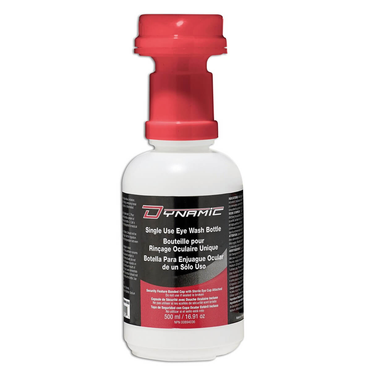 DYNAMIC SAFETY, Dynamic FAEW016SU - 16oz Single Use Eye Wash