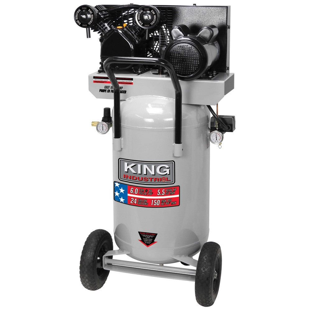 King, KING  KC-3124V2  -  5.5 PEAK HP 24 GALLON AIR COMPRESSOR