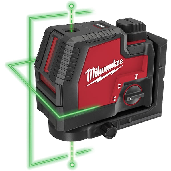 MILWAUKEE, MILWAUKEE 3522-21  -  USB REDLITHIUM CROSS LINE & PLUMB POINTS LASER