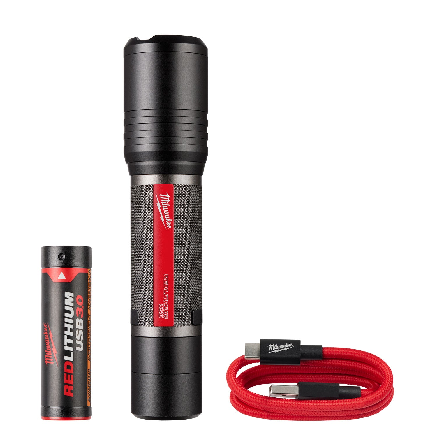 MILWAUKEE, Milwaukee 2162-21 - REDLITHIUM™ USB 2,000L Slide Focus Flashlight