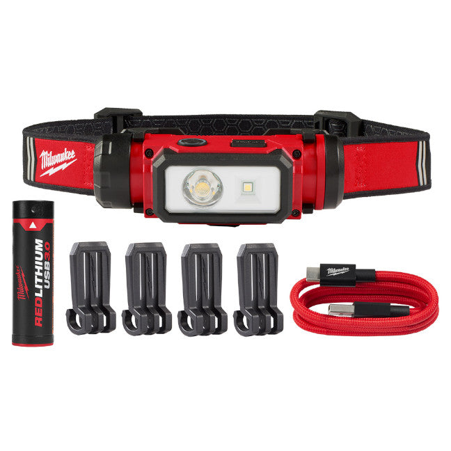 MILWAUKEE, Milwaukee 2163-21 - REDLITHIUM™ USB Hard Hat Headlamp