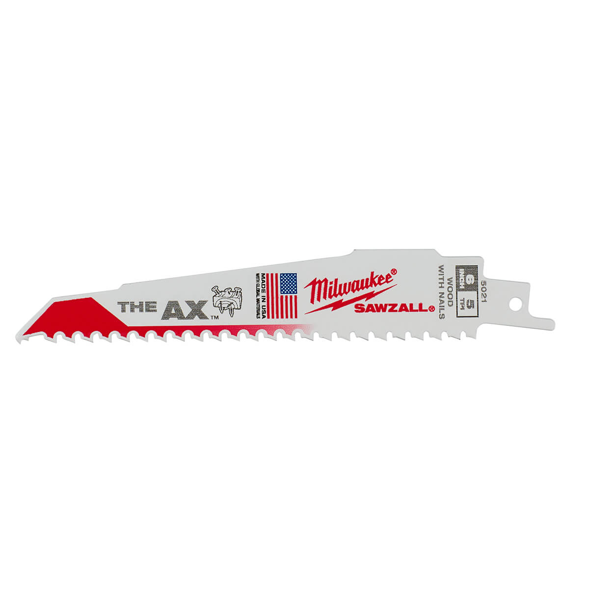 MILWAUKEE, Milwaukee 48-00-5027  -  The AX Nail Embedded Wood Sawzall™ Blades