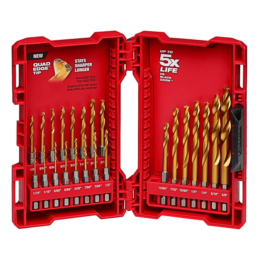 MILWAUKEE, Milwaukee  48-89-4631 -   SHOCKWAVE™ Titanium Drill Bit Set - 23PC