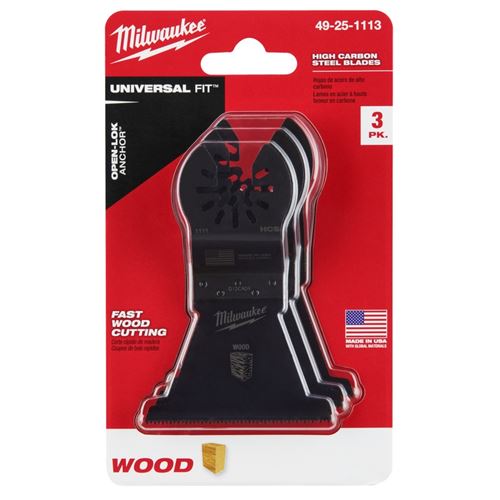 MILWAUKEE, Milwaukee 49-25-1113 - OPEN-LOK™ 2-1/2" HCS WOOD BLADES 3PK