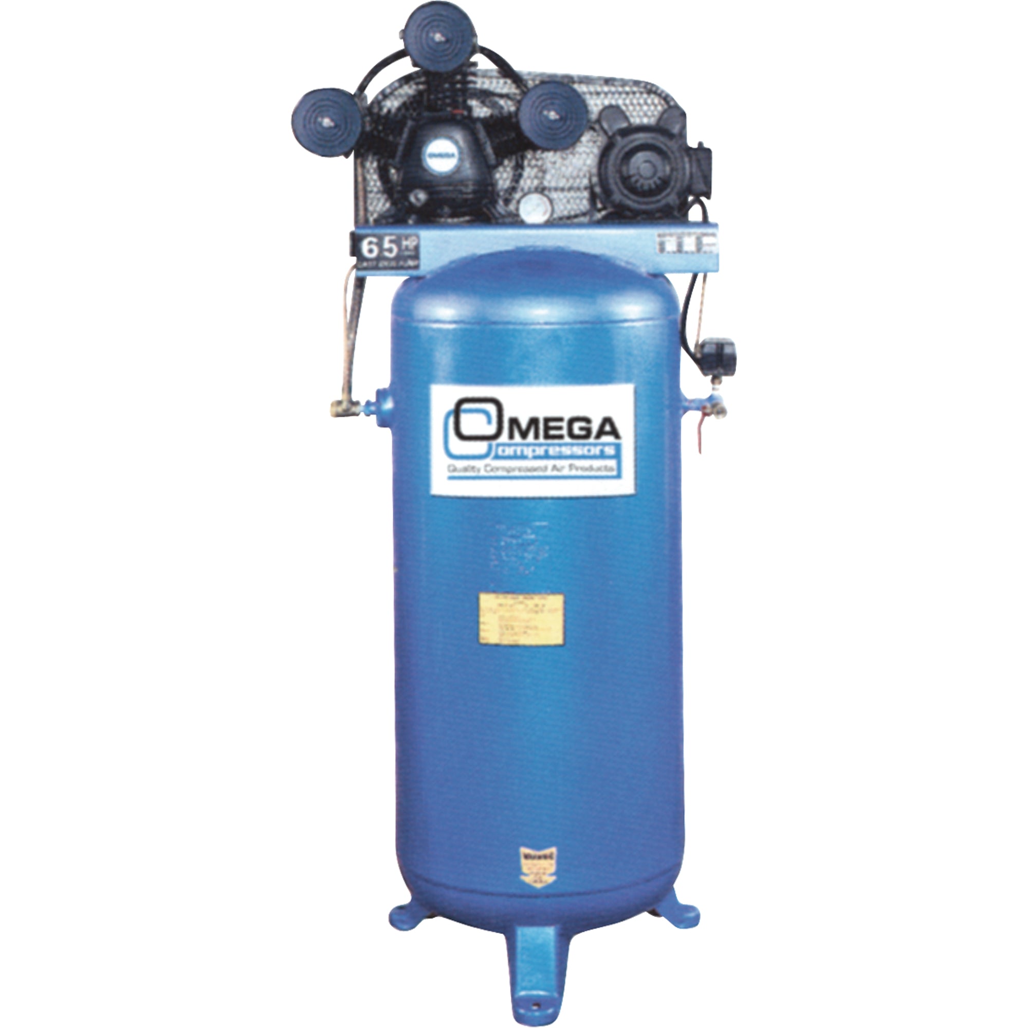 OMEGA, Omega PK-6560V - Professional Series Air Compressors, 50 Gal. (60 US Gal)